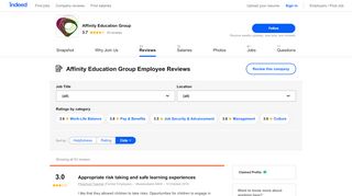 
                            4. Affinity Education Group Employee Reviews - Indeed - Affinity Education Staff Portal