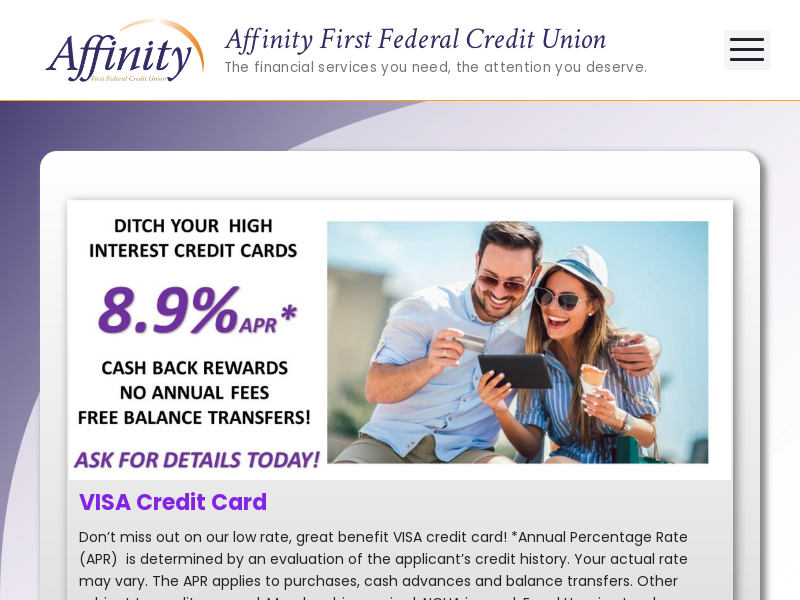 
                            9. Affinity First Federal Credit Union | The financial ...