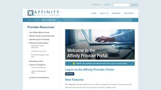 
                            9. Affinity Provider Portal - Affinity Medical GroupAffinity Medical ... - Affinity Member Portal