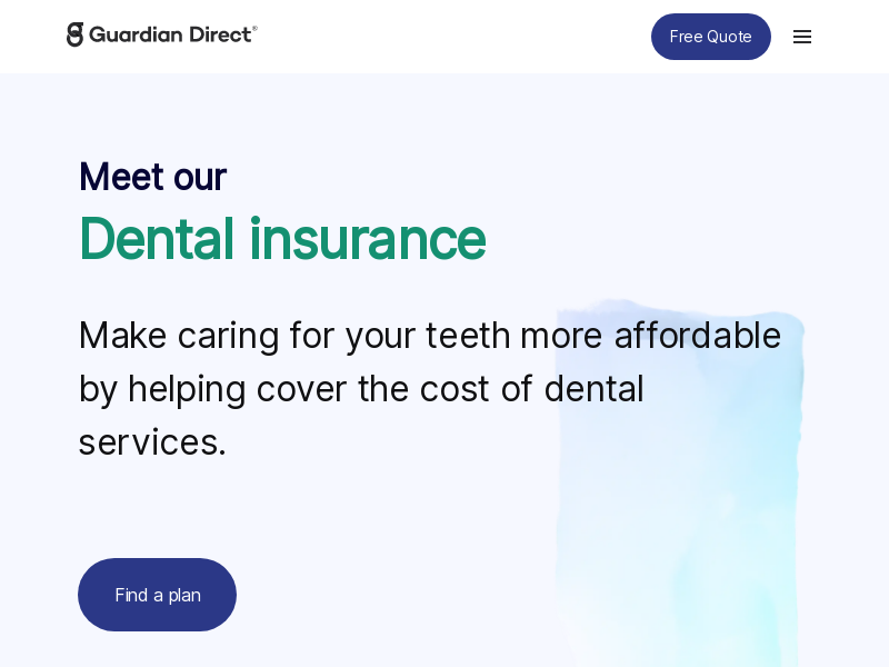 
                            2. Affordable Dental Insurance - Guardian Direct Insurance