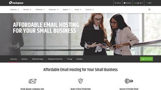 Affordable Hosted Email for Small Business  Rackspace