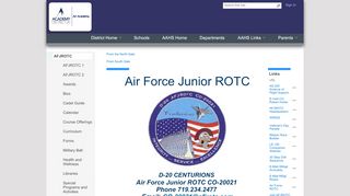 
                            8. AFJROTC Website - Air Academy High School - Afjrotc Wings Login