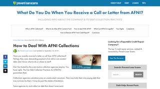 
                            7. AFNI Collections: How to Deal With & Remove From Credit ... - Afni Collections Portal