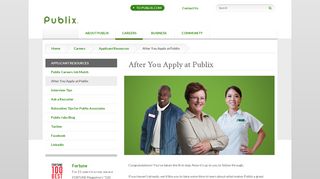 
                            7. After You Apply at Publix | Applicant Resources | Careers ... - Publix Job Application Portal