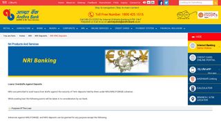 
                            8. Against NRE Deposits - Andhra Bank - Andhra Bank Nre Account Portal