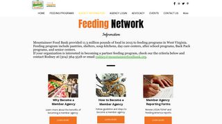 
                            2. AGENCY INFORMATION - Mountaineer Food Bank - Mountaineer Food Bank Portal