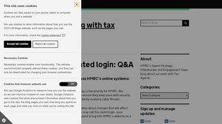 
                            15. Agent automated login: Q&A - HMRC working with tax agents - Hmrc Online Services Portal Page