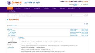 
                            4. Agent Portal - Agent Discussion Forum - OICL - Oriental Insurance - Oriental Insurance Agent Portal