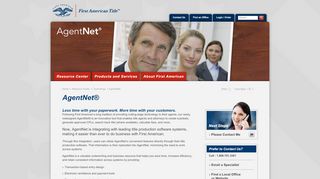
                            1. AgentNet® - First American Title Insurance - Resource Center ... - First American Title Insurance Agent Net Portal