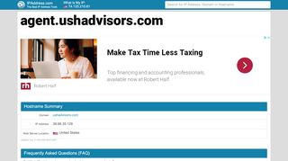 
agent.ushadvisors.com : USHEALTH Advisors | Login  
