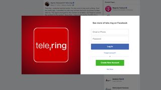 
                            9. Agnes Azzopardi - Tele.ring - customer service sucks. I'm ... - My Tele Ring Portal