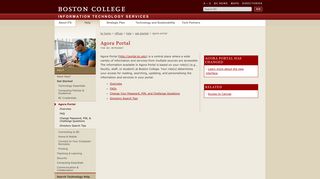 
                            2. Agora Portal - Technology Help - Boston College - Agora Portal Portal