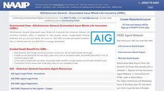 
                            8. AIG - American General - Guaranteed Issue Whole Life ... - Aig Life Insurance Agent Portal