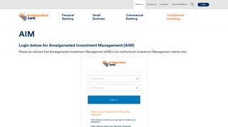 
                            8. AIM | Amalgamated Bank - Aim Bank Portal