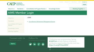 
                            7. AIMS Member Login - Council for the Accreditation of ... - CAEP - Aims Website Portal