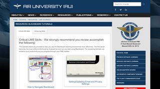 
                            6. Air University (AU) > eSchool > Resources > LMS Tutorials - Af Adls Portal