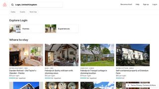 
                            2. Airbnb® | Login - Vacation Rentals & Places to Stay - Wales ... - Air B7b Portal