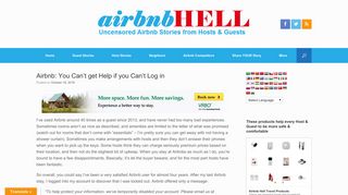 
                            5. Airbnb: You Can't get Help if you Can't Log in - Airbnbhell - Air B7b Portal
