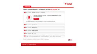 
                            8. airtel Online Bill Payment - Postpaid Mobile, Broadband ... - Airtel Sign In