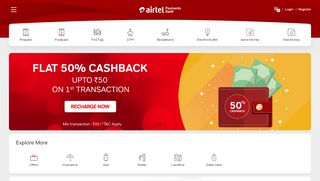 Airtel Payments Bank - Prepaid Recharge and Bill Payments Online - Airtel Tez New Portal