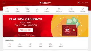 
                            2. Airtel Payments Bank - Prepaid Recharge and Bill Payments Online - Portal Airtel Bank Retailer