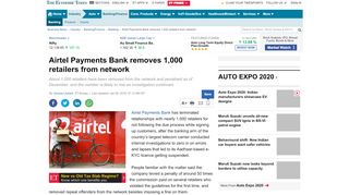 
                            5. Airtel Payments Bank removes 1000 retailers from network - Portal Airtel Bank Retailer