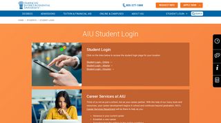 
                            2. AIU Student Login American Intercontinental University