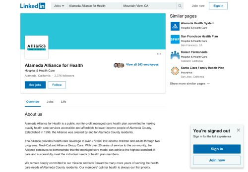 
                            7. Alameda Alliance for Health | LinkedIn - Alameda Alliance Portal