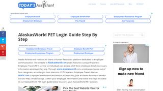 
                            9. AlaskasWorld PET Login Guide Step by Step | Today's Assistant - Alaska Airlines Pet Employee Portal