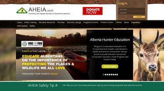 
                            8. Alberta Hunter Education, Training and Conservation ... - Aheia Portal