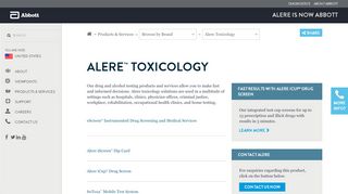 Alere Toxicology - Alere is now Abbott - Alere Toxicology Portal