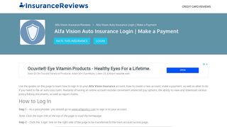 
                            6. Alfa Vision Auto Insurance Login | Make a Payment - Alfa Vision Insurance Agent Portal