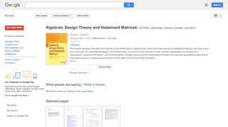 
                            8. Algebraic Design Theory and Hadamard Matrices: ADTHM, ... - Matrix Alberta One Login