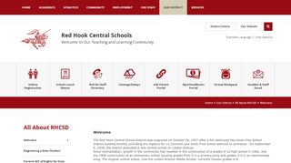 
                            7. All About RHCSD / Welcome - Red Hook Central Schools - Red Hook Central School Parent Portal