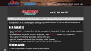 
                            5. All Access - Rays Food Place - Rays Rewards Portal