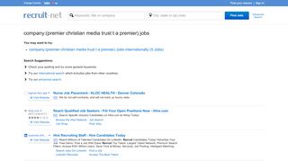 
                            7. All Jobs Premier Christian Media Trust T A Premier Jobs ... - Tapremier Login