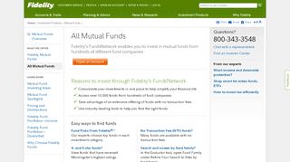 
                            8. All Mutual Funds - Other Mutual Funds to Invest In - Fidelity - Fidelity Fundsnetwork Adviser Portal