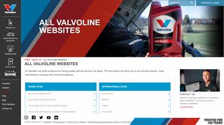 All Valvoline Websites - Valvoline