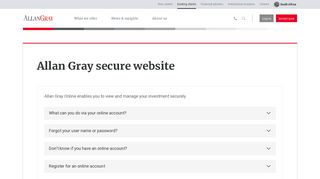 
                            4. Allan Gray secure website - Allan Gray - Allan Gray Online Portal