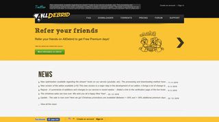 
                            3. AllDebrid: Premium link generator and torrent downloader. - Alldebrid Portal