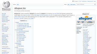 
Allegiant Air - Wikipedia
