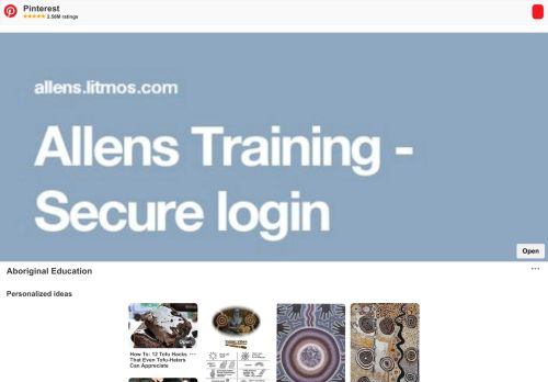 
                            9. Allens Training - Secure login | Aboriginal education, Learning ... - Allens Training Portal