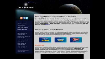 Alliance Game Distributors, Inc. - Welcome to the Alliance ...
