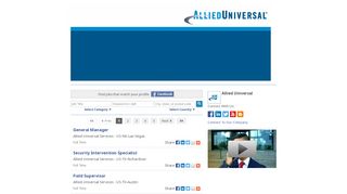
                            6. Allied Universal Jobs - Page 549 | iCIMS Social Distribution ... - Alliedbarton Icims Portal