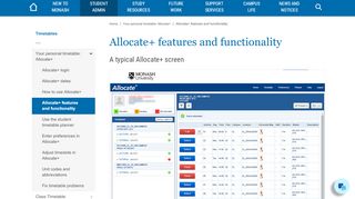 
                            5. Allocate+ features and functionality - Timetables - Monash ... - Monash Allocate+ Student Portal