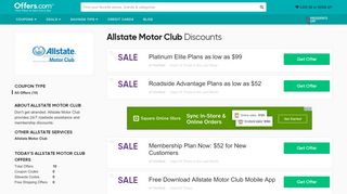 
                            7. Allstate Motor Club Discounts & Coupons 2020 - Offers.com