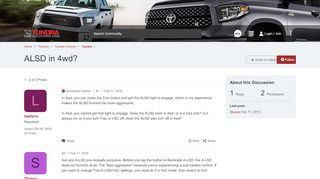 
                            7. ALSD in 4wd? | Toyota Tundra Forums - Tundra Solutions