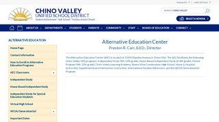 
Alternative Education / Home Page  
