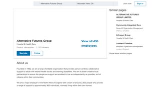 
                            6. Alternative Futures Group | LinkedIn - Alternative Futures Group Portal