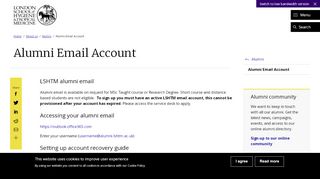 
                            5. Alumni Email Account | LSHTM - Lshtm Webmail Portal